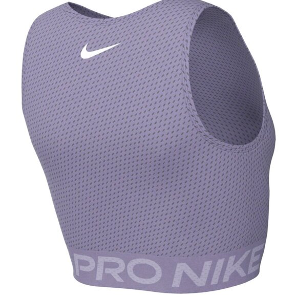 NWT Nike Pro Mesh Tank Top Small In Color  Daybreak/White - FN7387 509 - Picture 8 of 12